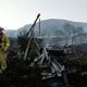 Fire crews search for hot spots among destroyed homes in the Rancho Monserate Country Club community Friday, Dec. 8, 2017, in Fallbrook, Calif. Image: AP Photo/Gregory Bull
